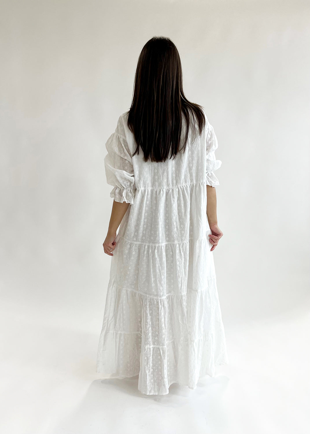 Marley maxi cotton eyelet dress