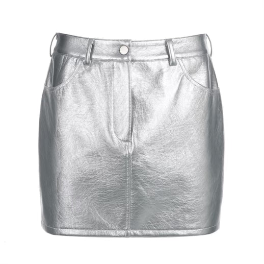 Alix metallic mini skirt